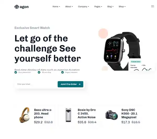 Agon - Giao Diện Web Smart Watch & Smart Phone Đẹp hình nền