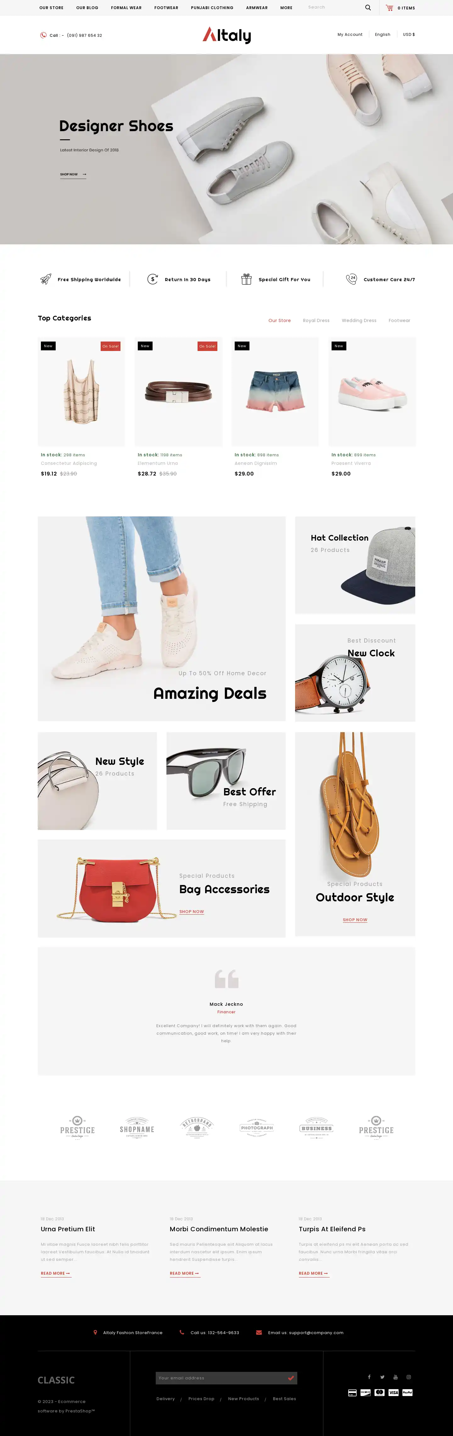 Altaly - Giao Diện Web Bán Hàng Hiệu Chuẩn SEO Dễ Dùng