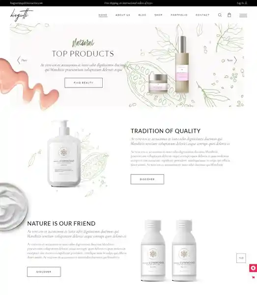 Biagiotti: Mẫu Website Nhãn Hiệu Mỹ Phẩm Đẹp Chuẩn SEO hình nền