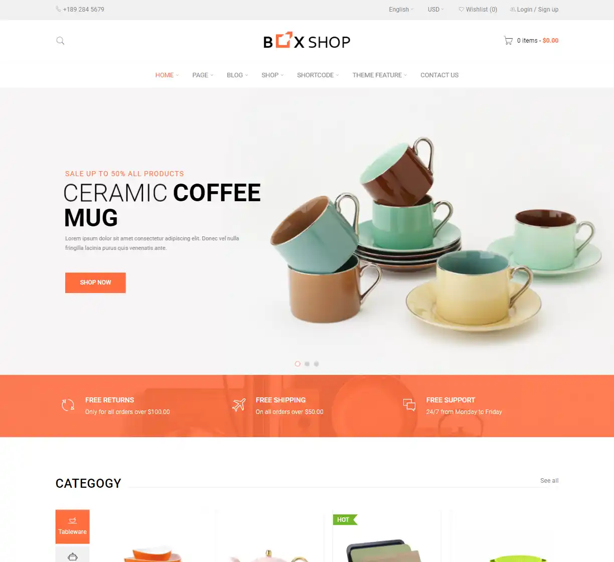BoxShop - Giao Diện Web Đồ Gia Dụng Cao Cấp SEO chuẩn hình nền