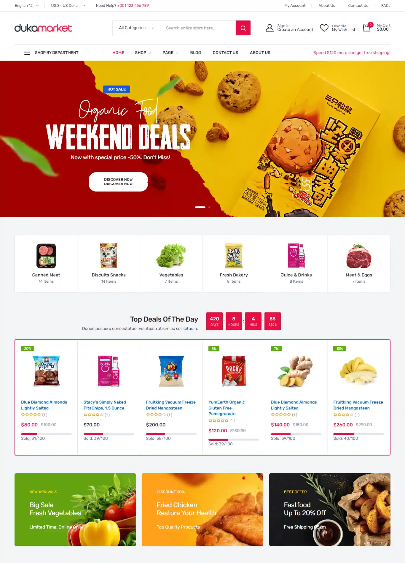 Dukamarket – Giao diện website siêu thị mini hình đại diện