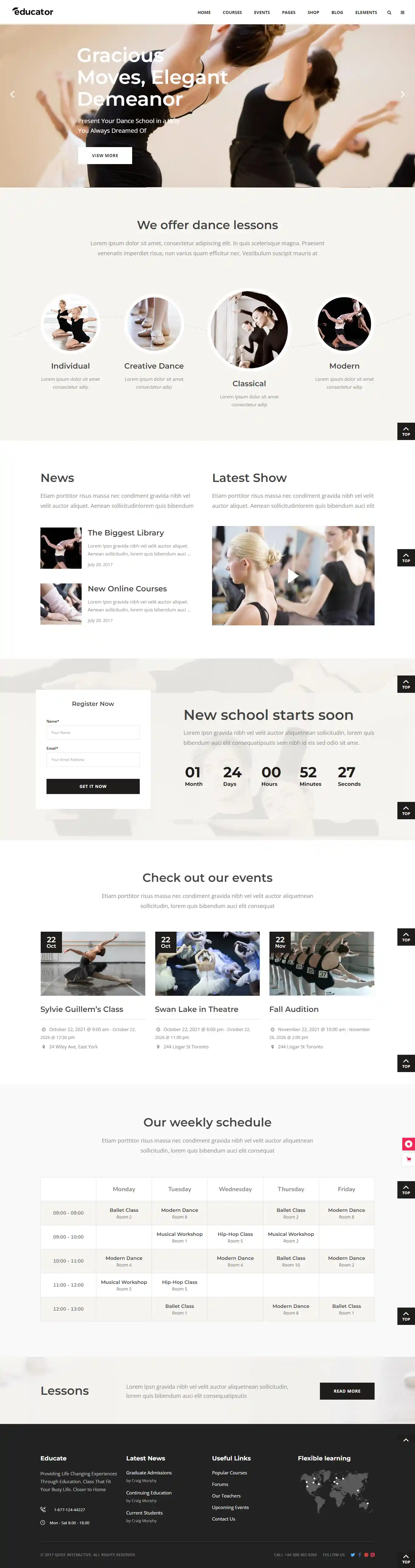 Educator - Giao Diện Web Dạy Nghề & Năng Khiếu Chuẩn SEO