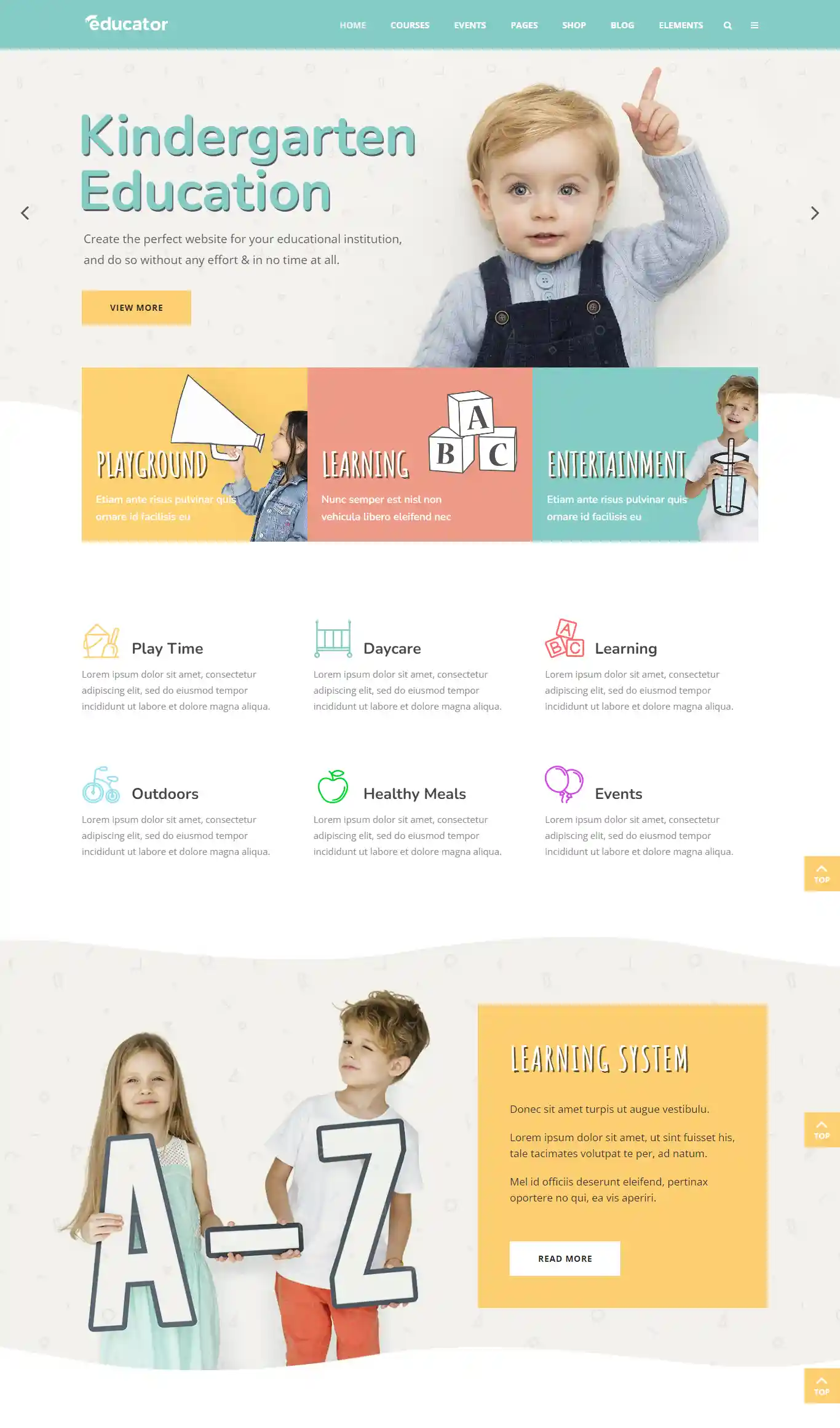 Educator: Mẫu Website Trường Mầm Non Chuyên Nghiệp & Đẹp hình đại diện