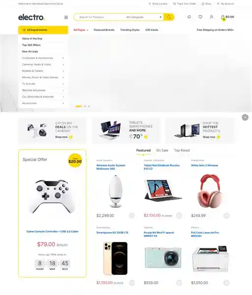 Electro: Mẫu Website Cửa Hàng Điện Thoại & Đồ Công Nghệ hình đại diện