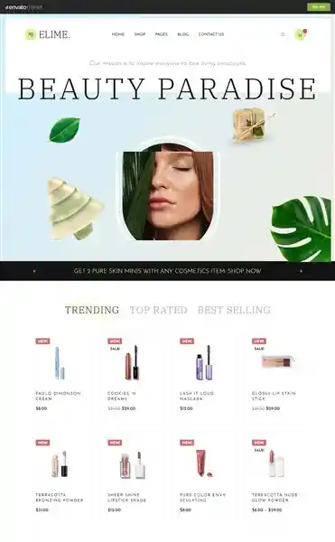 Elime - Giao Diện Web Mỹ Phẩm Handmade Đẹp Chuẩn SEO hình đại diện