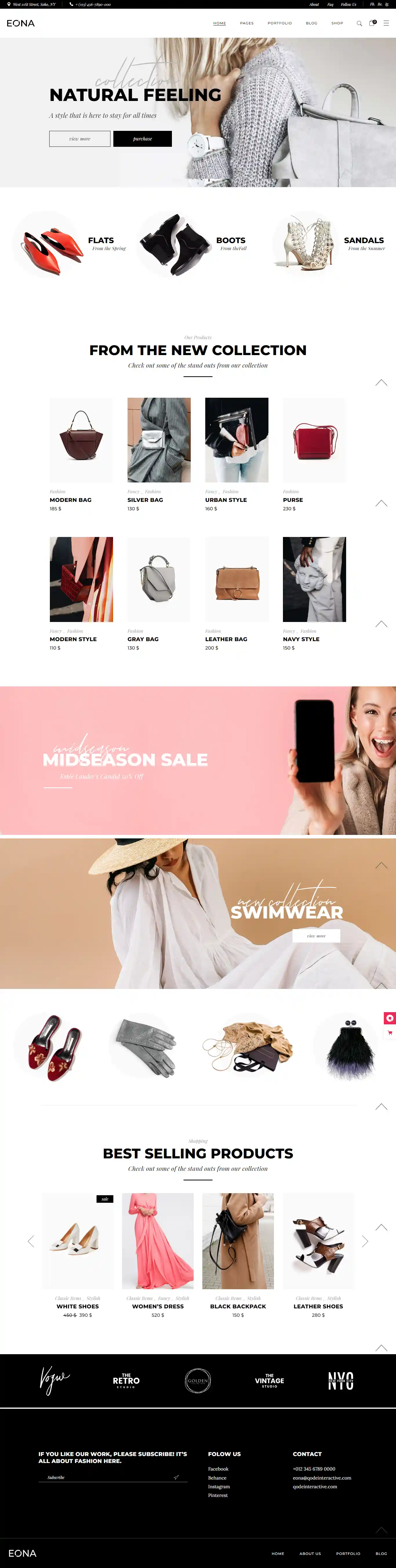 Eona - Giao Diện Web Bán Hàng Thời Trang Đẹp Chuẩn SEO