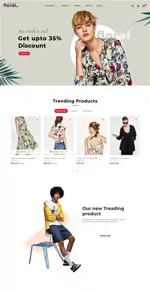 Floral - Giao Diện Web Shop Thời Trang Nam Nữ Đẹp