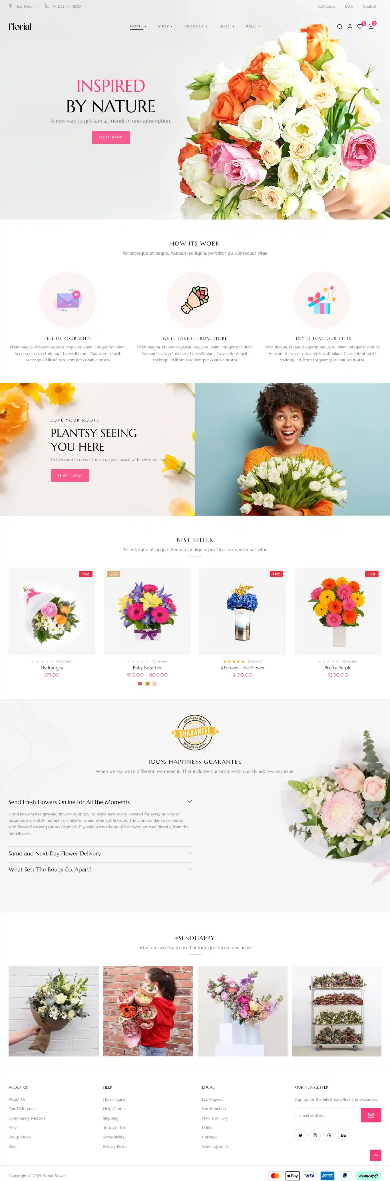 Florial Unique: Mẫu Website Shop Hoa Tươi Nghệ Thuật