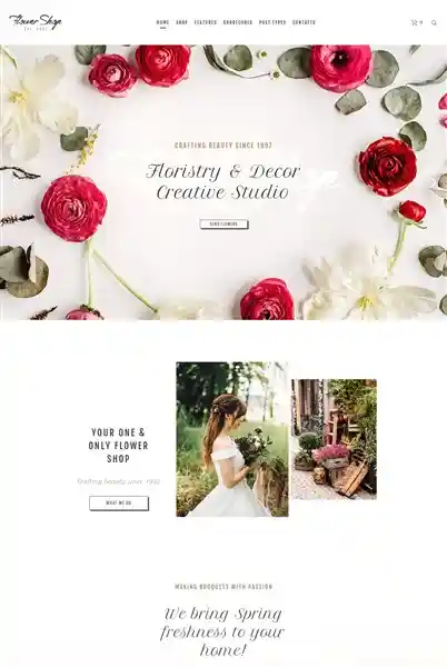 Flower Shop - Giao Diện Web Shop Cây Cảnh & Bonsai