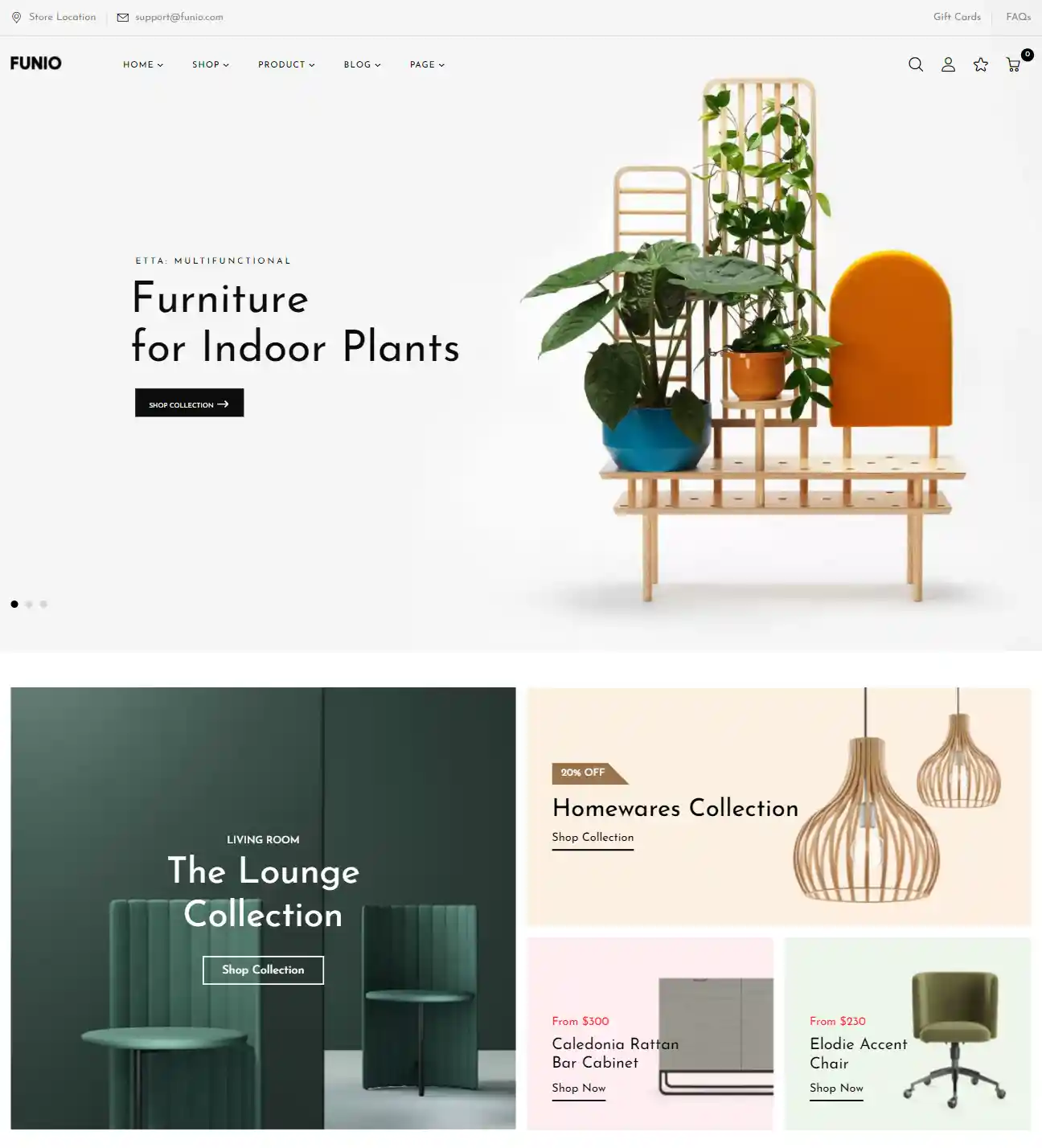Funio – Giao diện website nội thất cao cấp hình đại diện