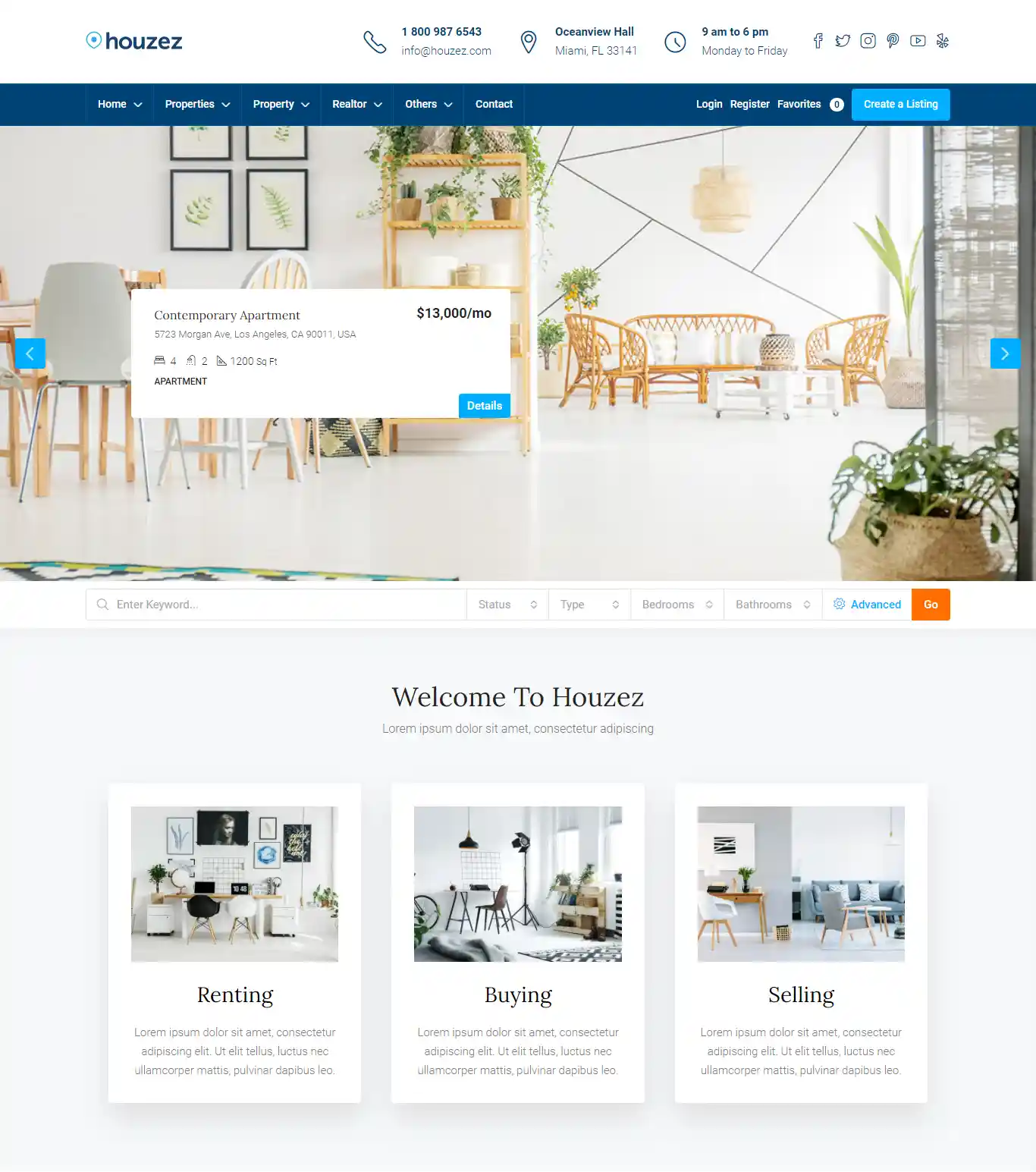 Houzez – Giao diện website bất động sản hiện đại hình đại diện