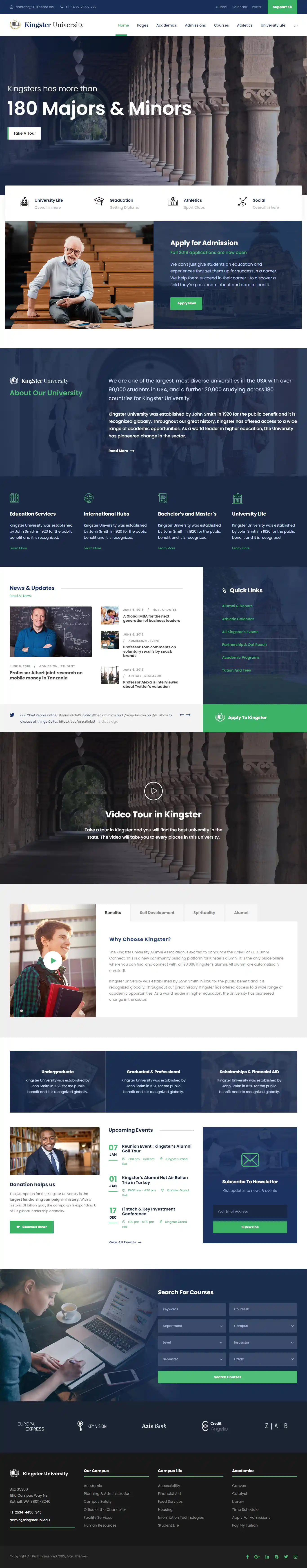Kingster - Giao Diện Web Giáo Đục & Tuyển Sinh Chuẩn SEO