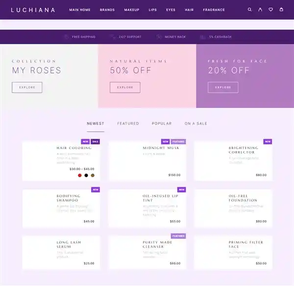 Luchiana - Giao Diện Web Mỹ Phẩm Handmade Đẹp Chuẩn SEO hình đại diện