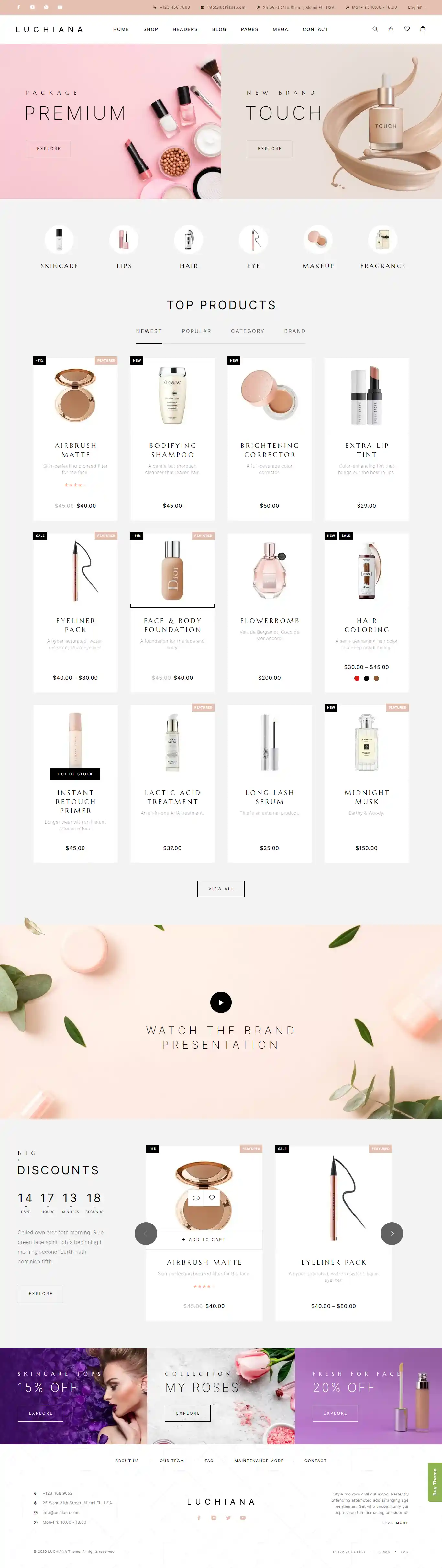 Luchiana - Giao Diện Web Bán Son Môi Đẹp Chuẩn SEO