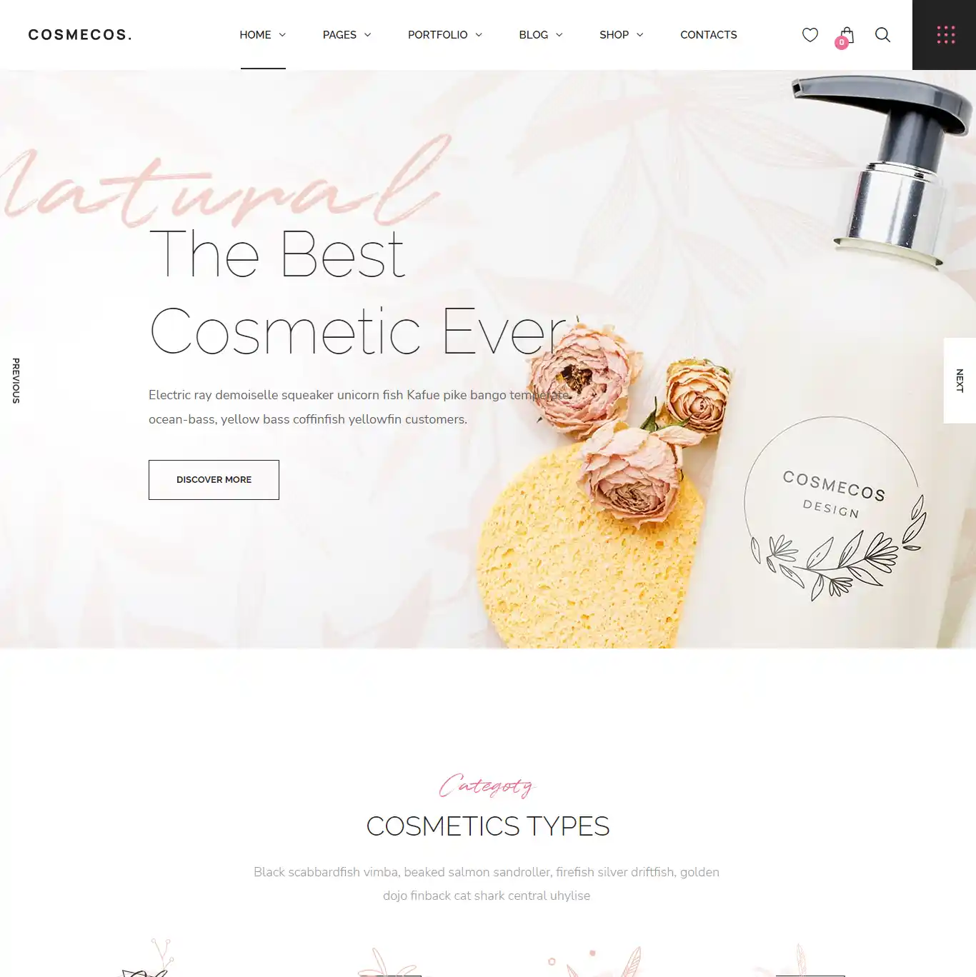 Cosmecos - Giao Diện Web Shop Mỹ Phẩm & Làm Đẹp hình nền