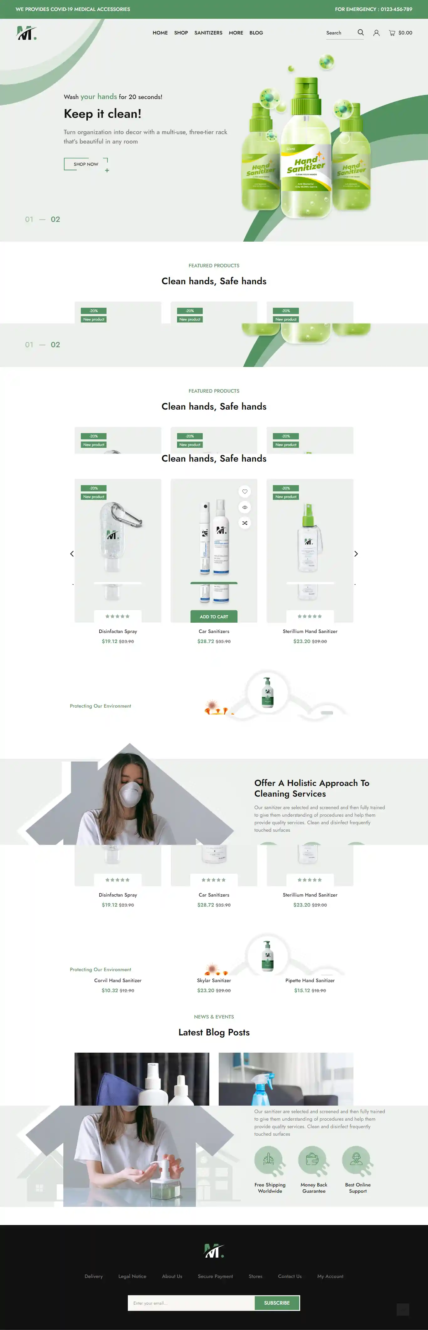 Mauli - Giao Diện Web Sản Phẩm Y Tế & Vệ Sinh Đẹp