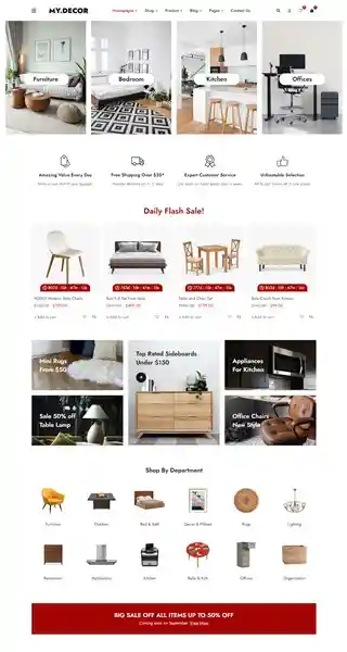 MyDecor - Giao Diện Web Cửa Hàng Nội Thất Đẹp
