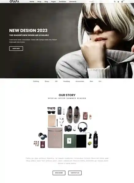Osapa - Giao Diện Web Bán Quần Áo Nam Nữ Đẹp Chuẩn SEO