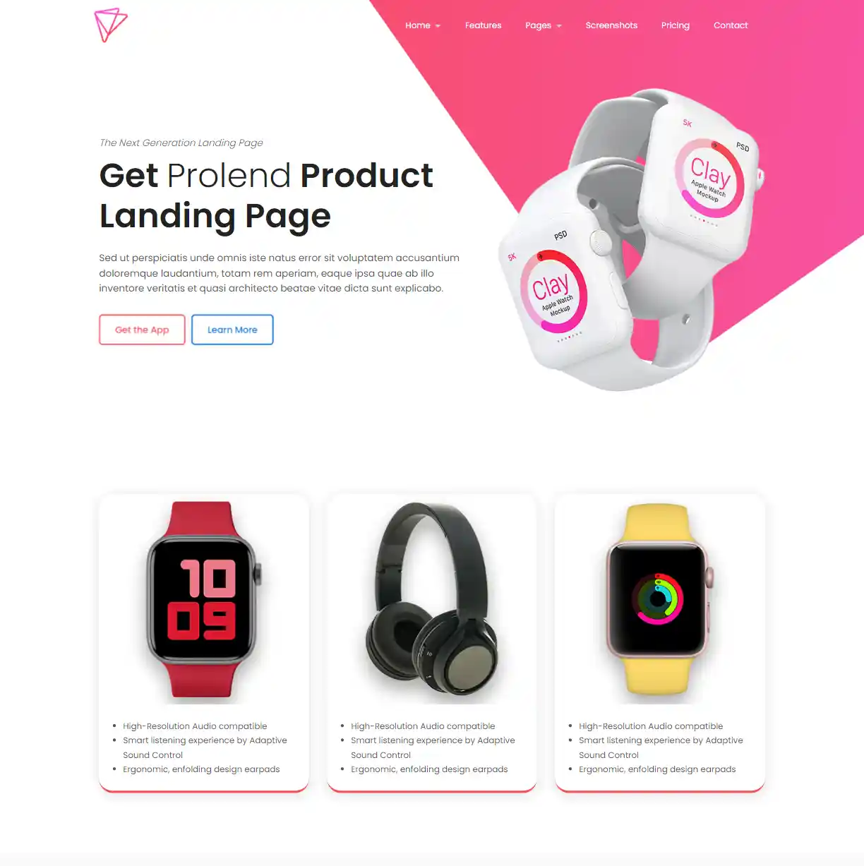 Proland – Giao diện website thiết bị điện tử hiện đại hình đại diện