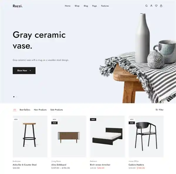 Razzi - Giao Diện Web Đồ Trang Trí Nội Thất Chuẩn SEO hình đại diện