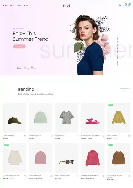 Siloe: Mẫu Website Thời Trang Quần Áo & Phụ Kiện Chuẩn SEO