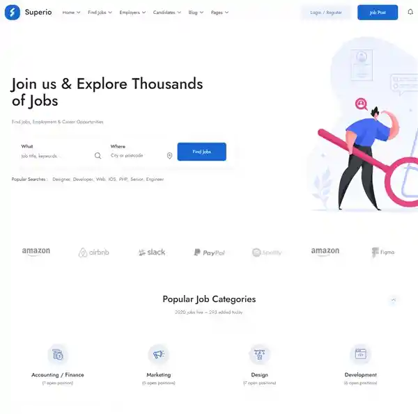 Superio - Giao Diện Web Dịch Vụ Nhân Lực & Việc Làm hình nền