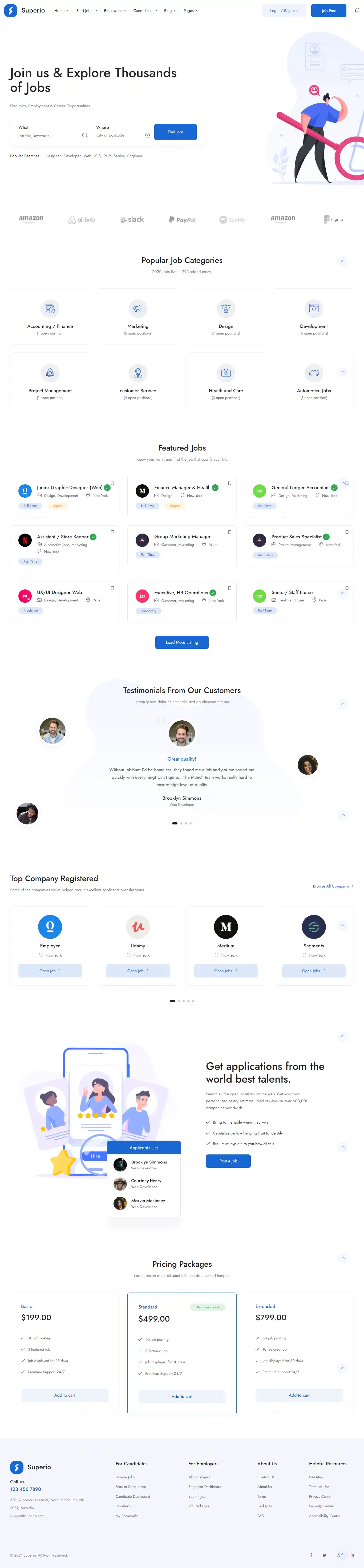 Superio - Giao Diện Web Dịch Vụ Nhân Lực & Việc Làm