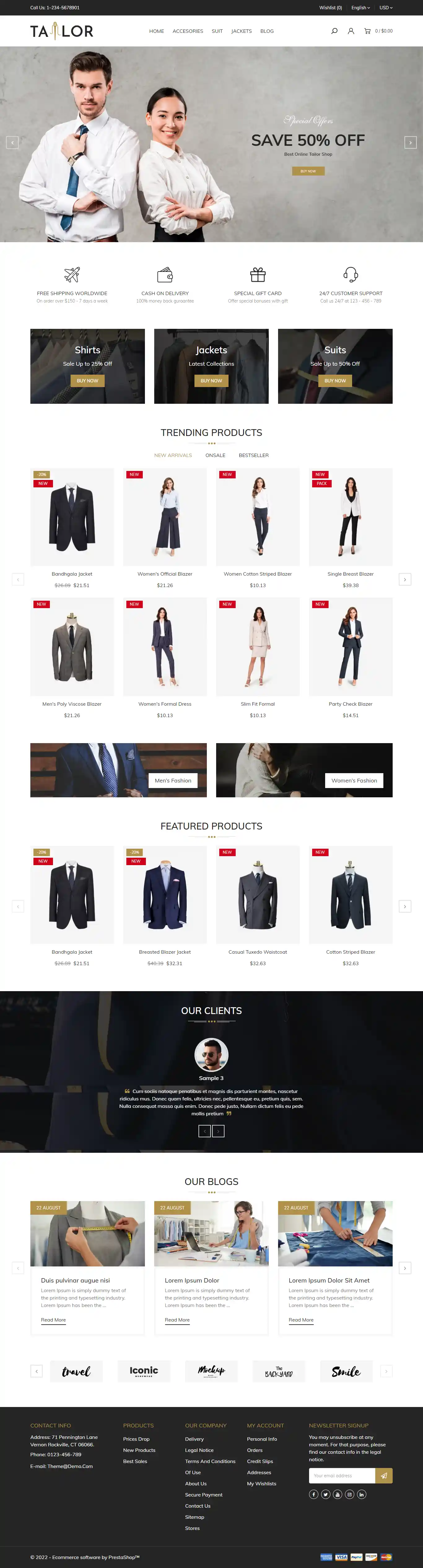 Tailor: Mẫu Website Nhà May Áo Dài & Lễ Phục Chuẩn SEO