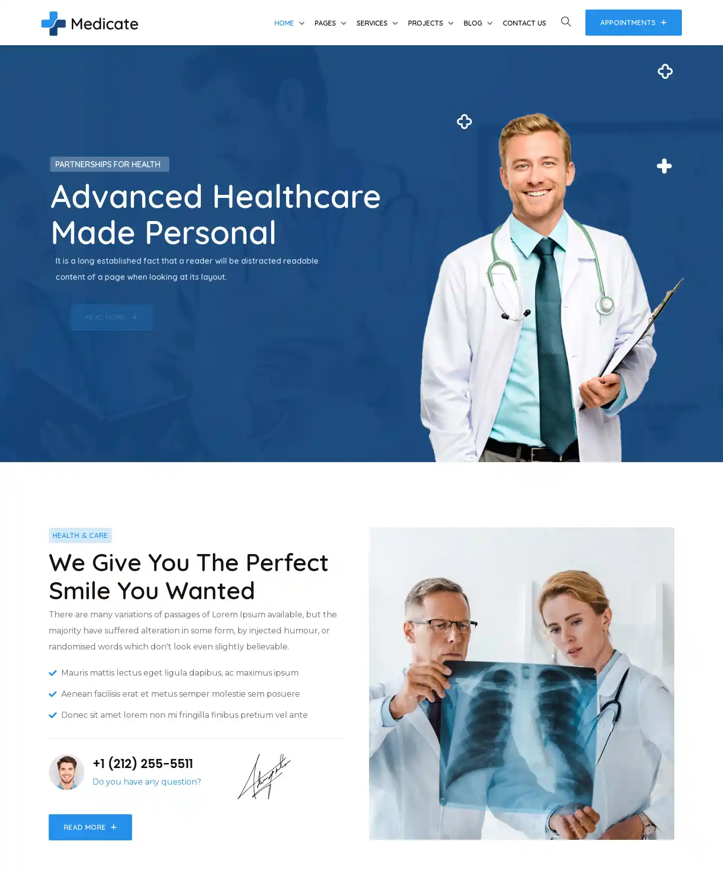 Thiết kế website bệnh viện Medicate chuẩn SEO