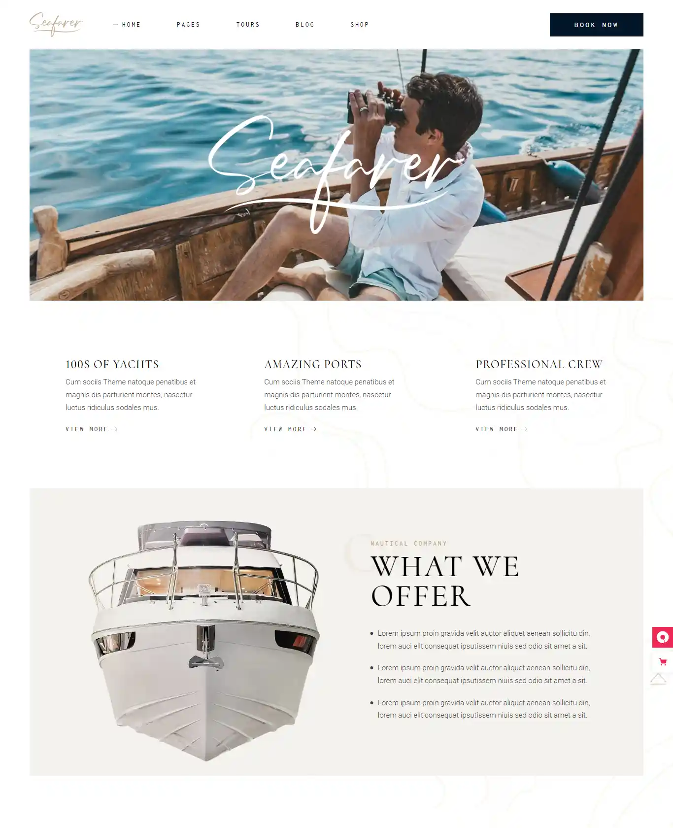 Thiết kế website du thuyền Seafarer chuẩn SEO hình đại diện