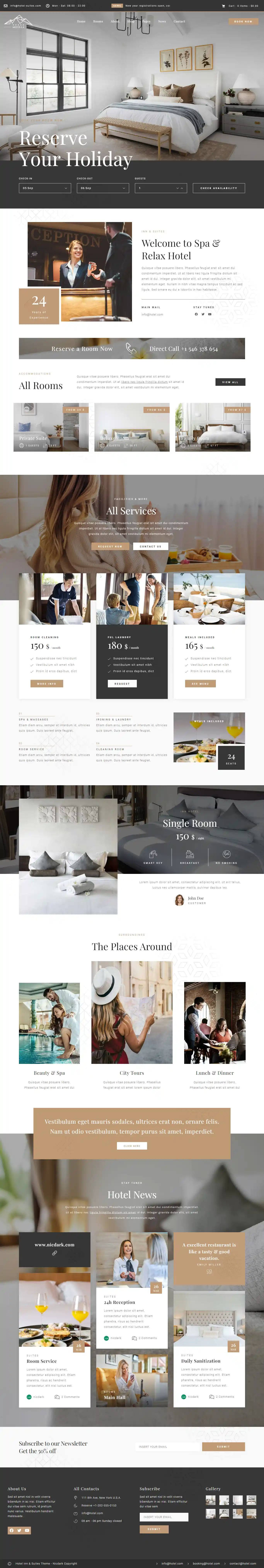 Thiết kế website khách sạn Motela chuẩn SEO
