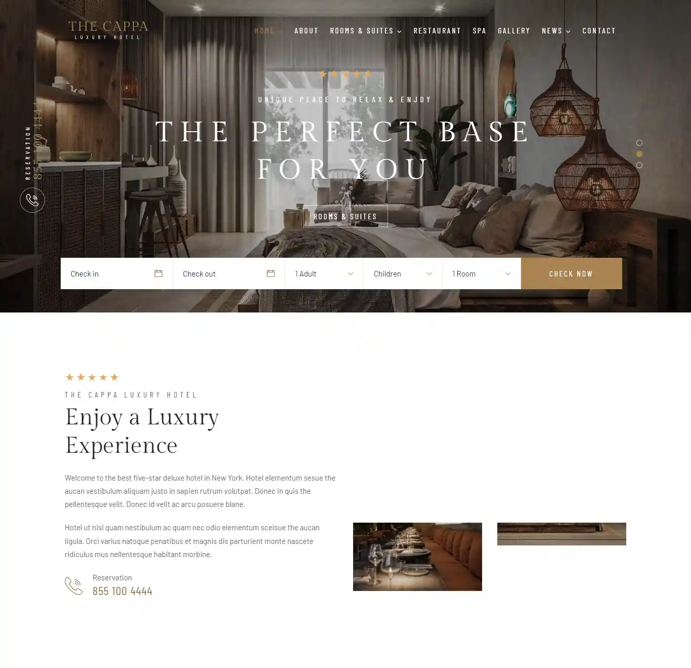 Thiết kế website khách sạn The Cappa chuẩn SEO hình đại diện