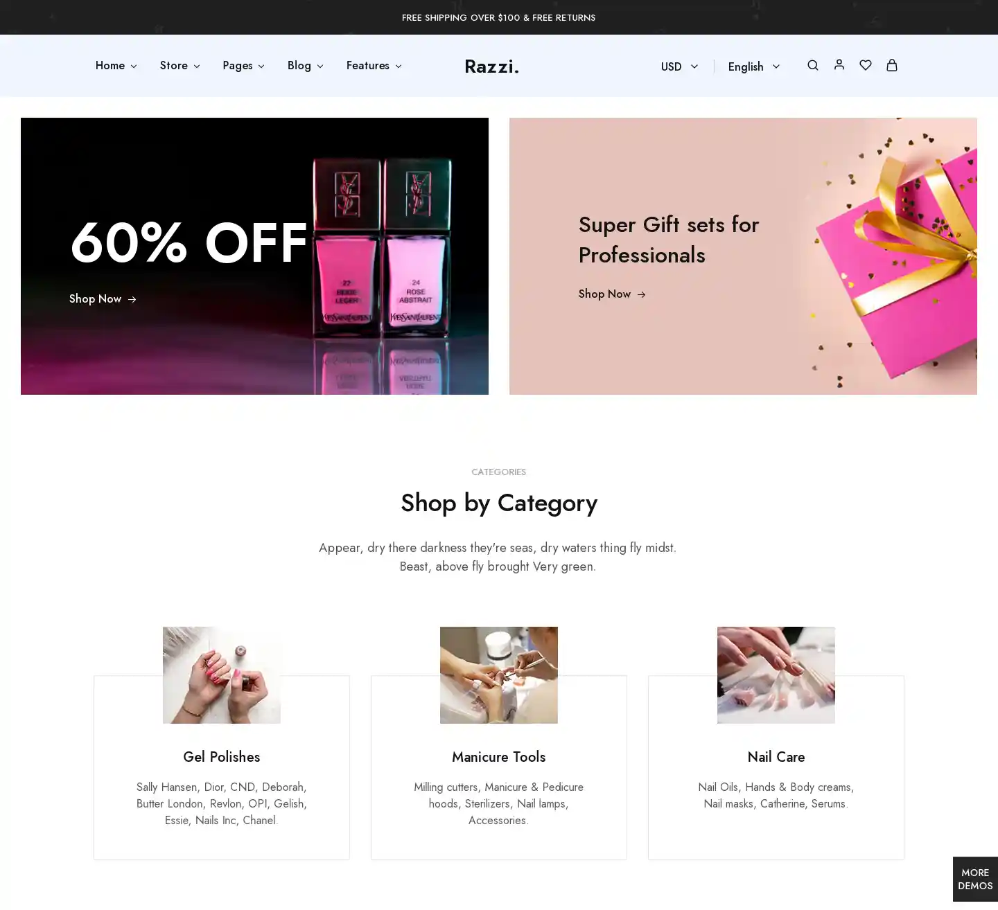 Thiết kế website Nails Razzi chuyên nghiệp cho ngành làm đẹp hình đại diện