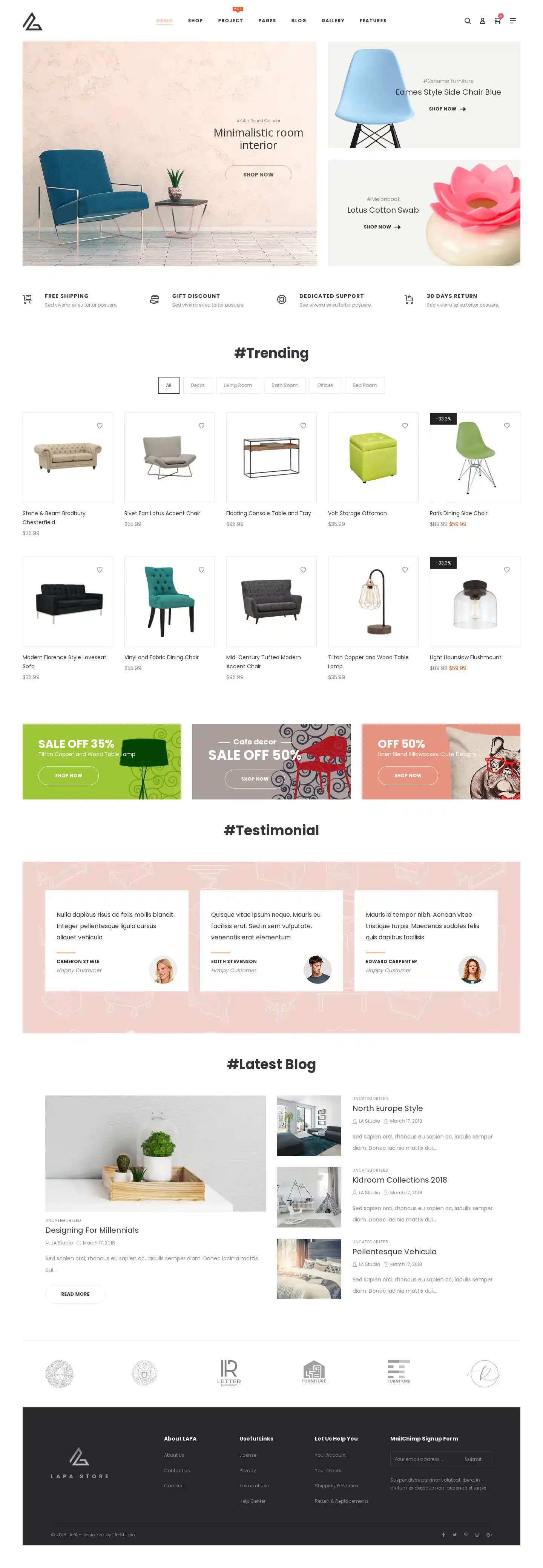 Thiết kế website nội thất Lapa chuẩn SEO Google