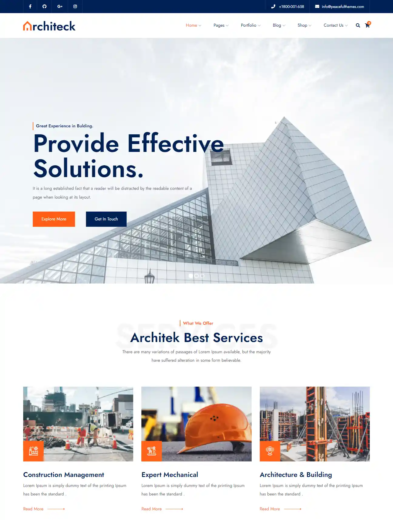 Thiết kế website xây dựng Architeck chuẩn SEO hình đại diện