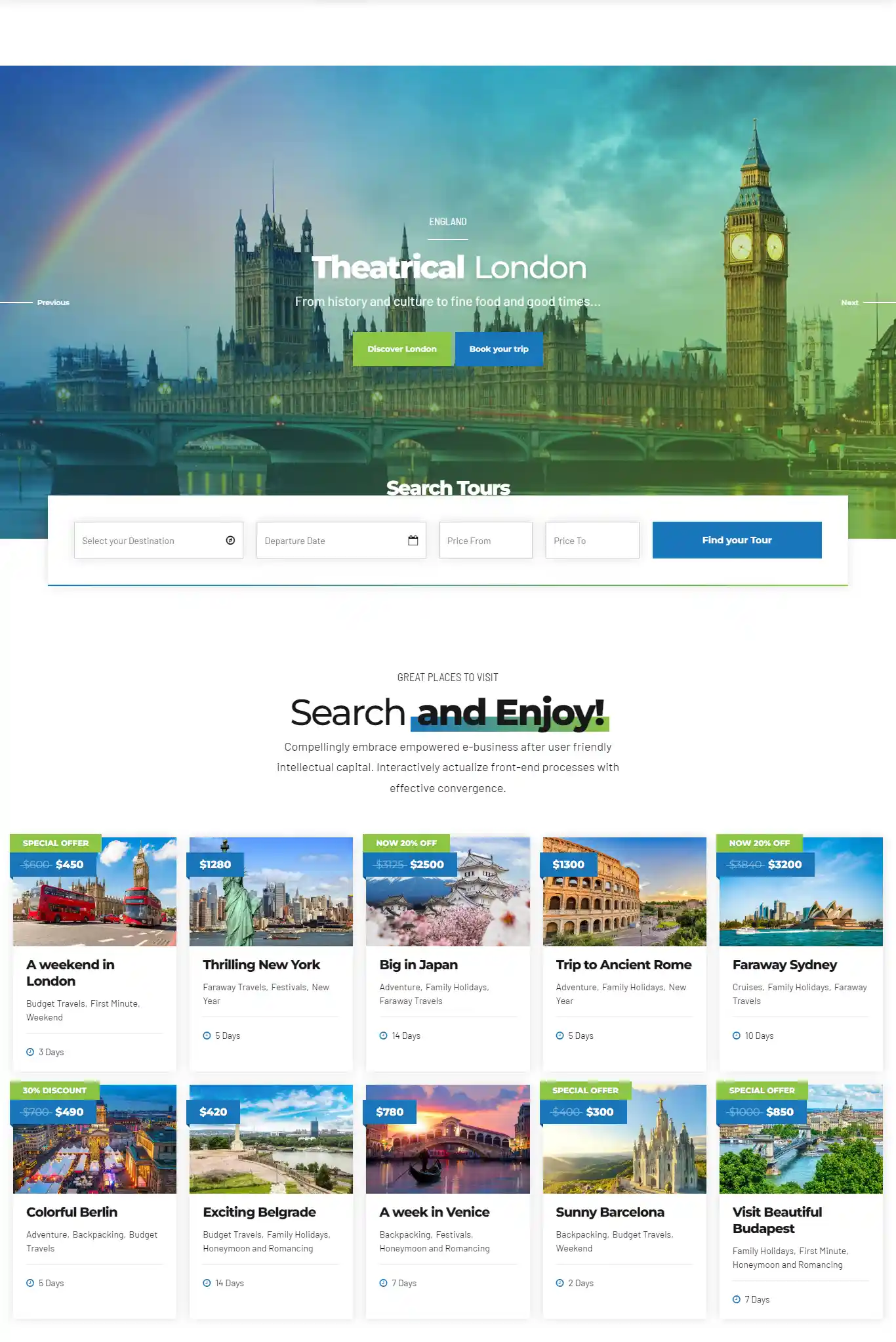 Travelicious: Mẫu Website Đặt Tour & Vé Máy Bay Chuyên Nghiệp hình đại điện