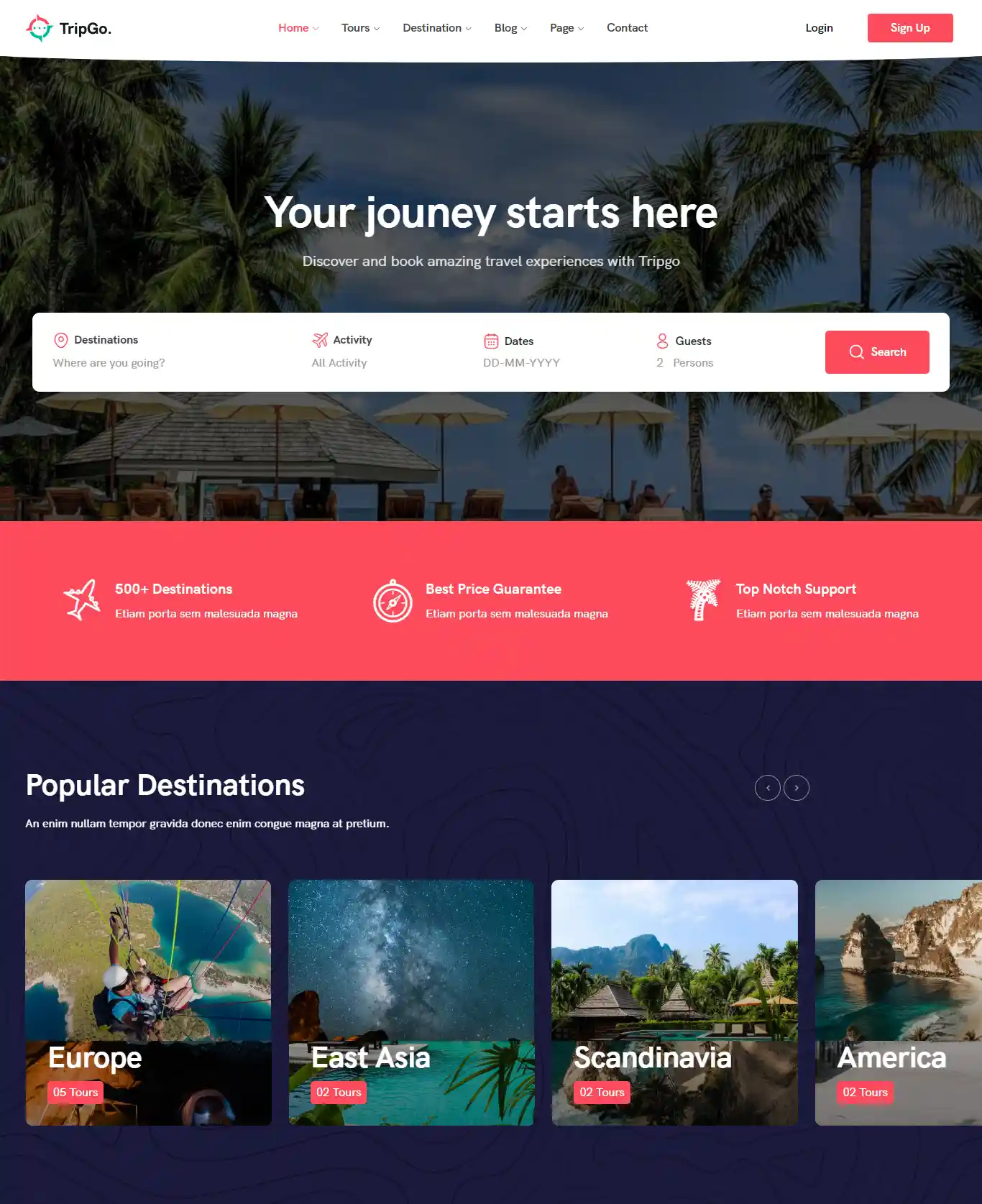 Tripgo 2: Mẫu Website Book Tour Du Lịch Đẹp & Sắc Sảo hình đại diện
