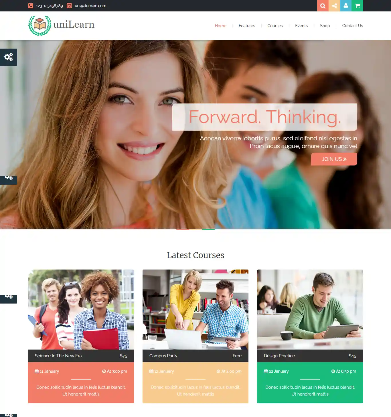 UniLearn - Giao Diện Web Giáo Dục & Đào Tạo Chuẩn SEO hình đại diện