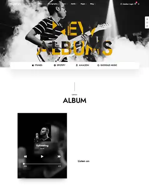 Musico: Mẫu Website Nghe Nhạc Trực Tuyến & Kiếm Tiền Ads hình đại diện