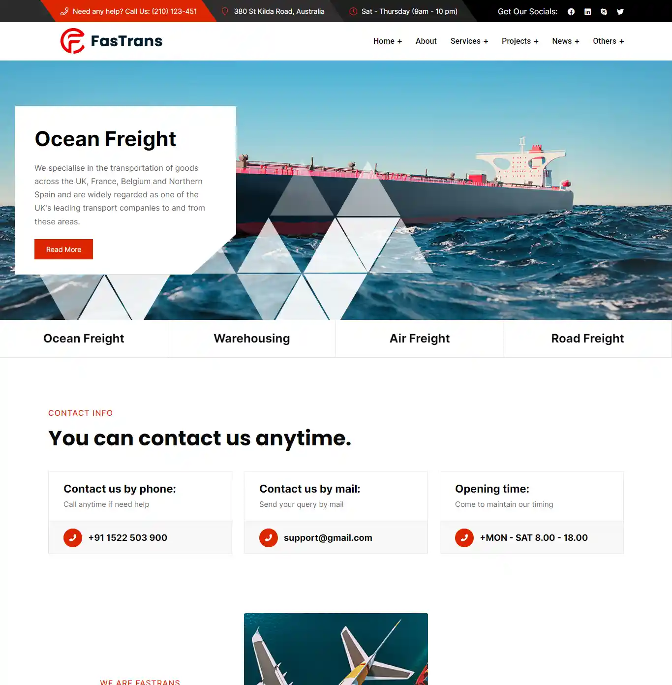 Website vận tải Fastrans Logistics hiện đại, uy tín, chuyên nghiệp hình đại diện