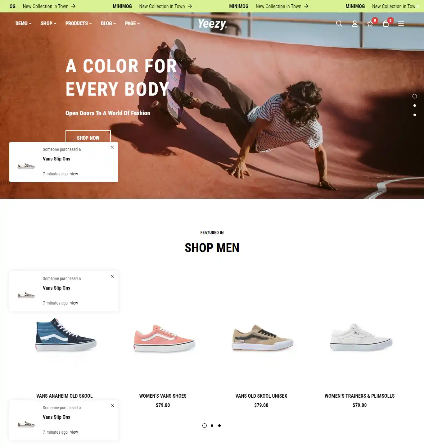 Yeezy – Giao diện website bán giày dép cao cấp hình đại diện