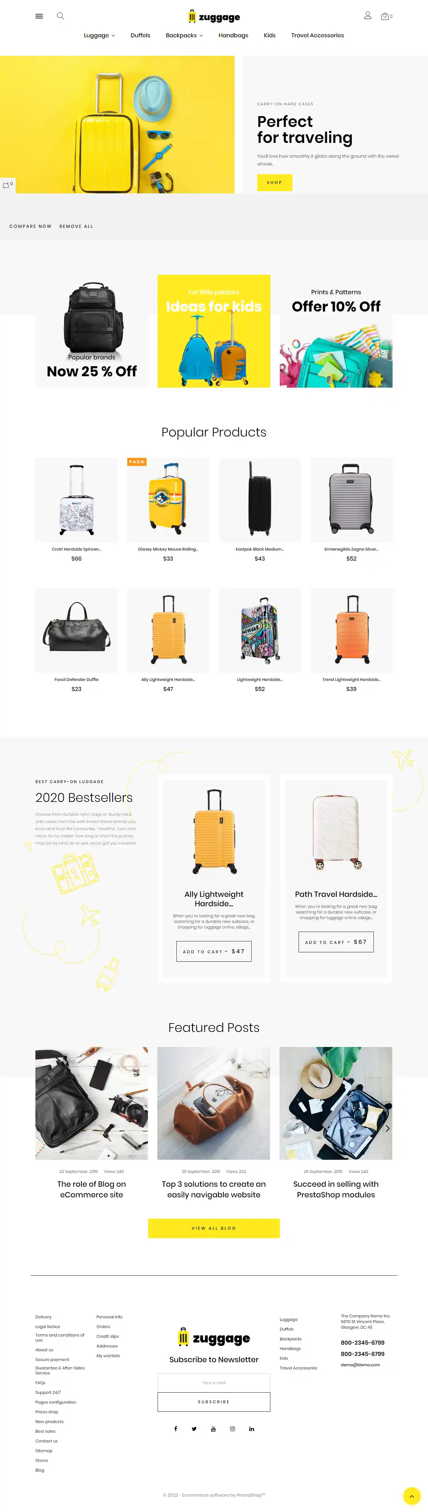 Zuggage - Giao Diện Web Shop Túi Xách & Phụ Kiện Đẹp