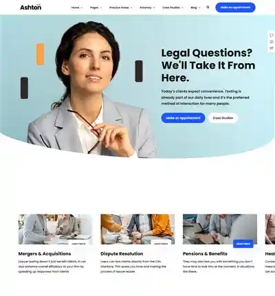 Ashton - Giao Diện Website Văn Phòng Luật SEO Chuẩn