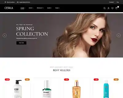 Cerla Unique - Giao Diện Web Mỹ Phẩm Thiên Nhiên