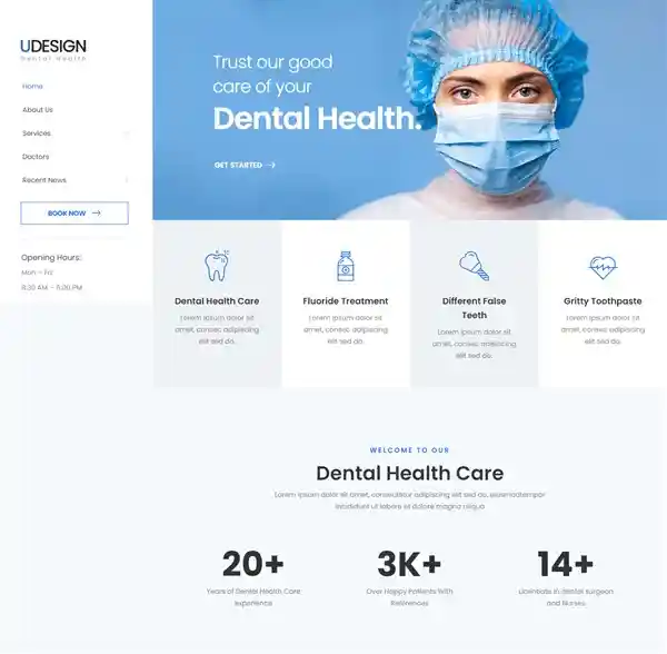 uDesign: Mẫu Website Nha Khoa Thẩm Mỹ & Implant Chuẩn SEO
